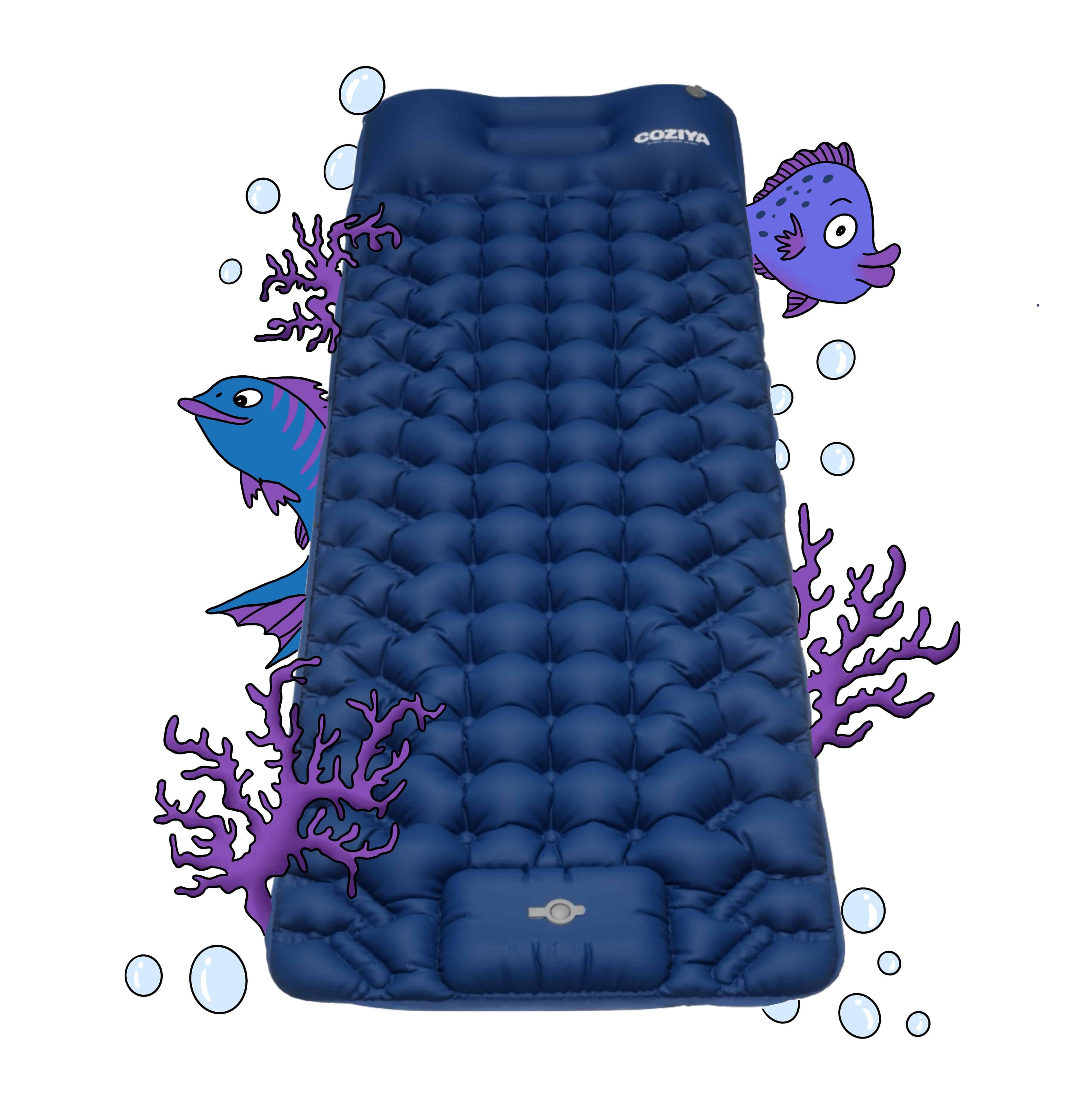 Matelas gonflable Coziya Bleu Océan