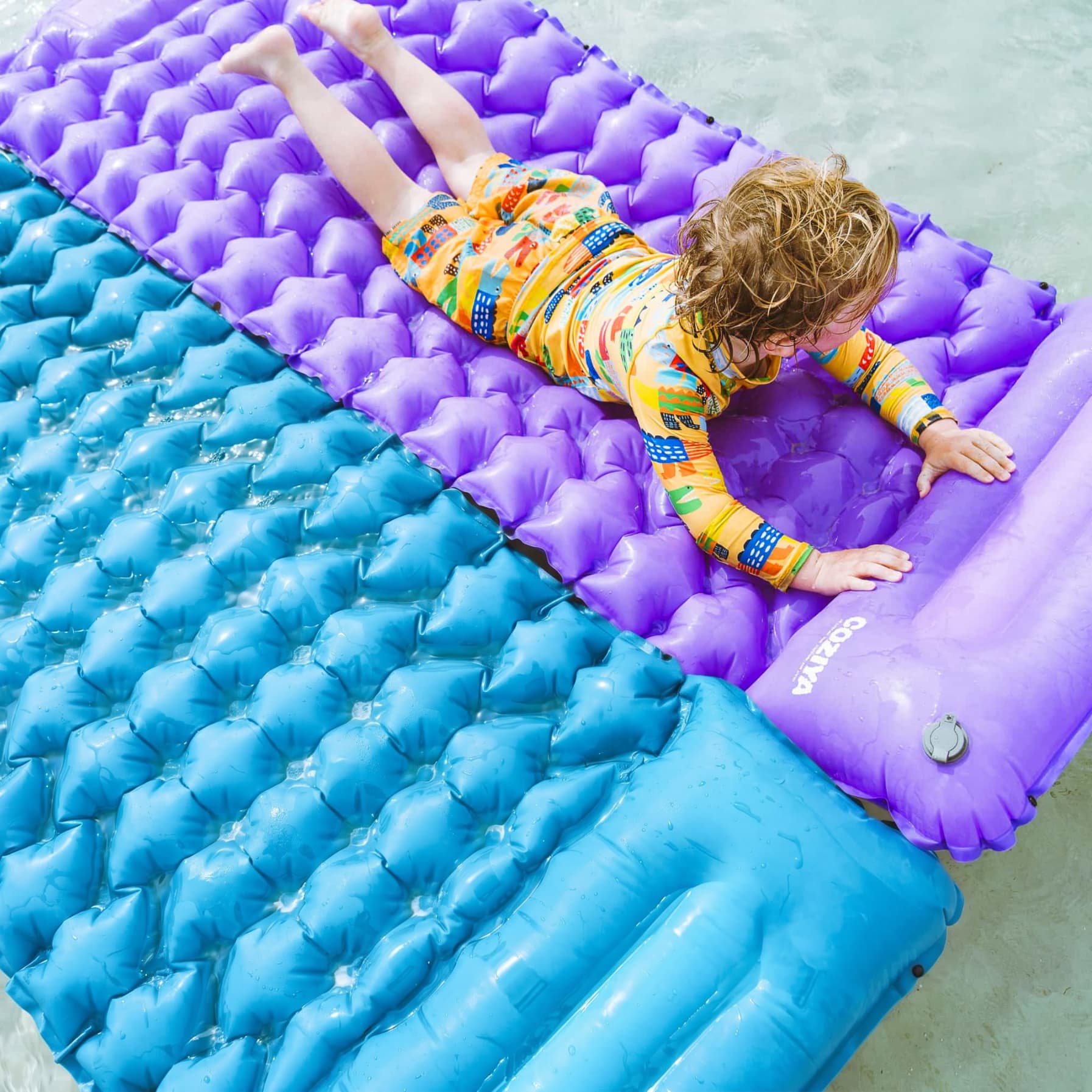 Matelas double enfant plage eau