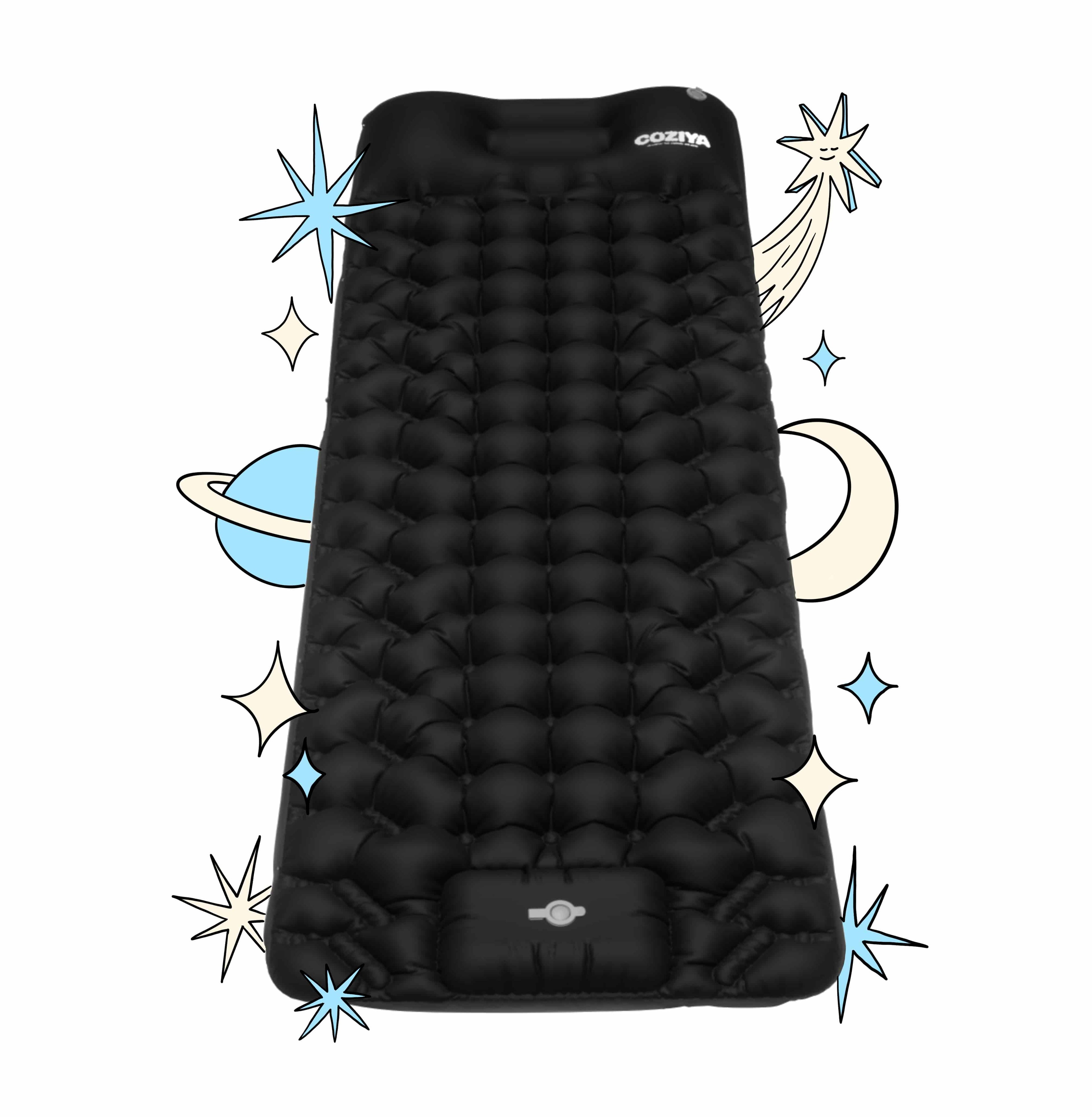 Matelas gonflable Coziya Noir Intense