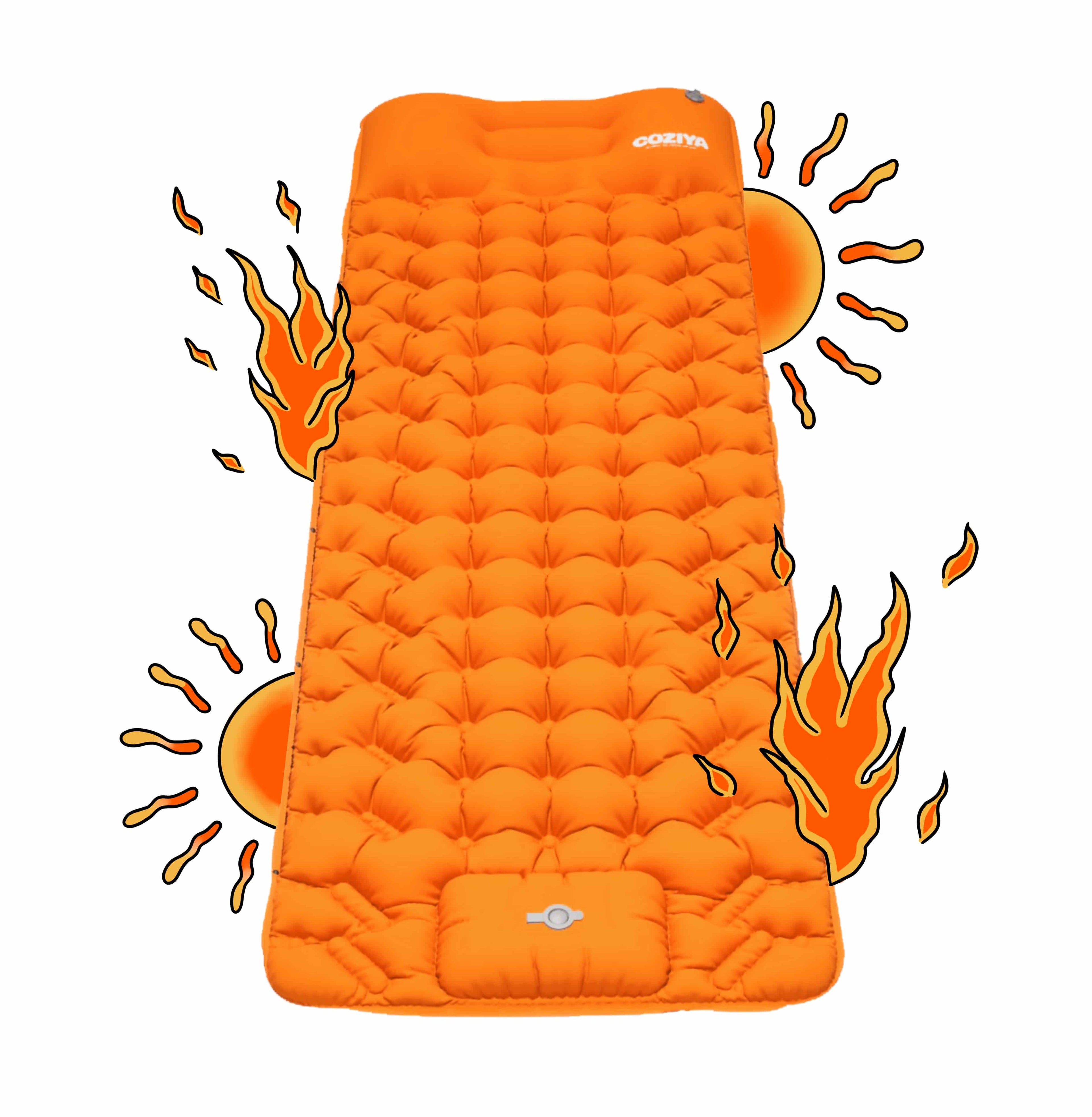 Matelas gonflable Coziya Orange Sunset